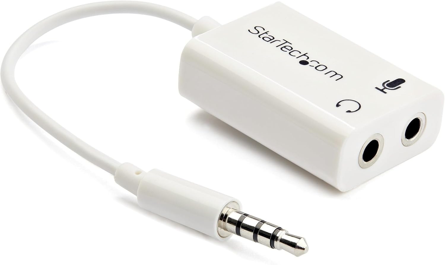 StarTech.com 4 Position Microphone and Headphone Splitter – 3.5 mm – 4 Pin / 4 Pole