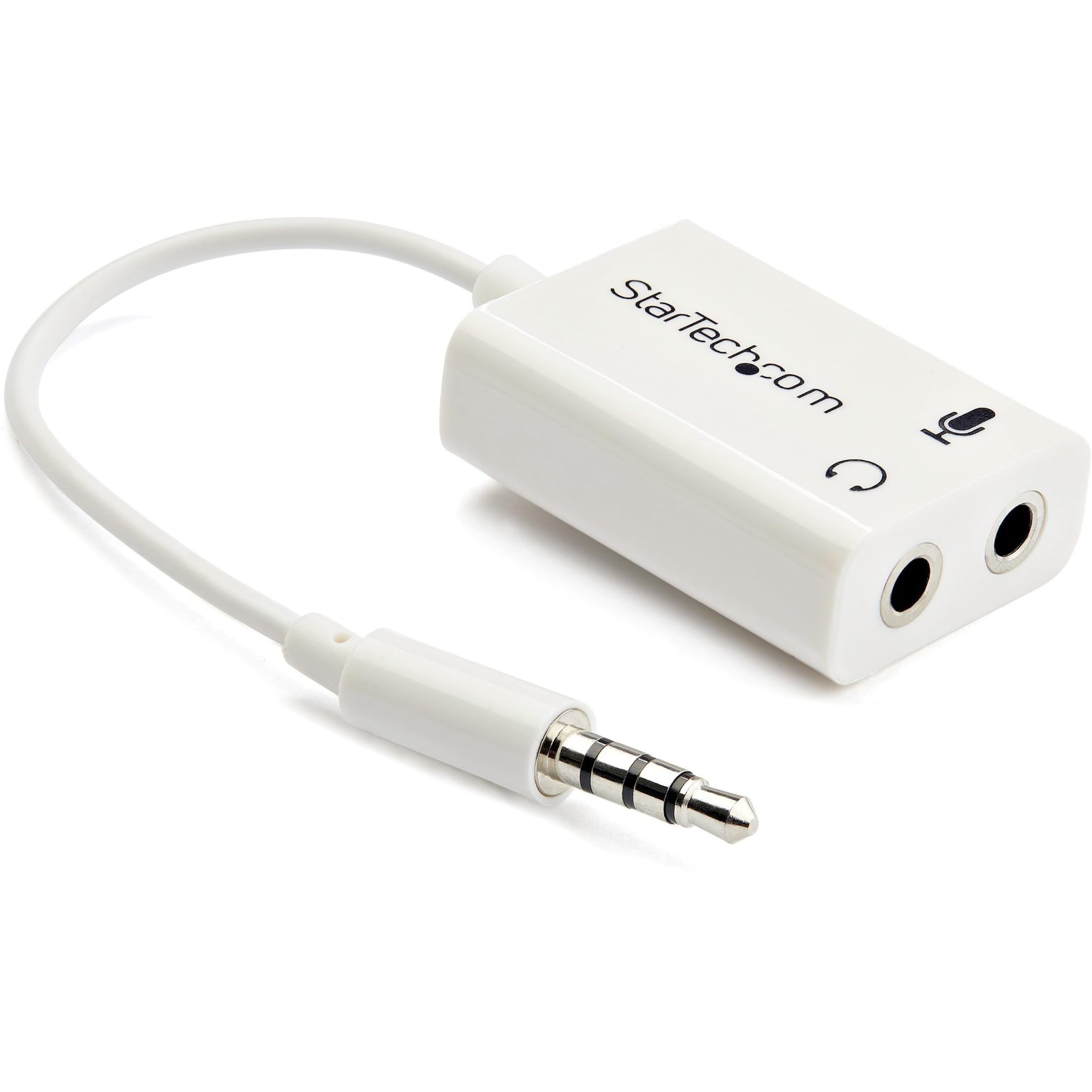 StarTech.com 4 Position Microphone and Headphone Splitter – 3.5 mm – 4 Pin / 4 Pole
