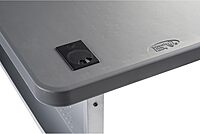 National Public Seating, 24x60 Flip-N-Store Training Table, Charcoal, Height 29.5 in, Model# BPFT-2460-20