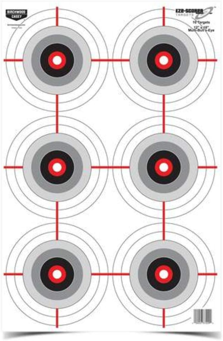 BIRCHWOOD CASEY Eze-Scorer Multiple Bull's-Eye Paper Targets