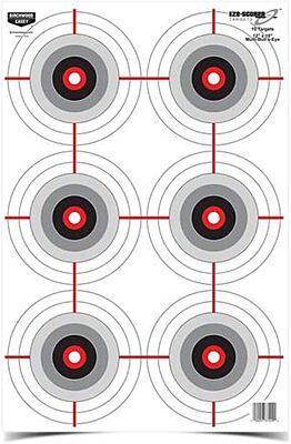 BIRCHWOOD CASEY Eze-Scorer Multiple Bull's-Eye Paper Targets