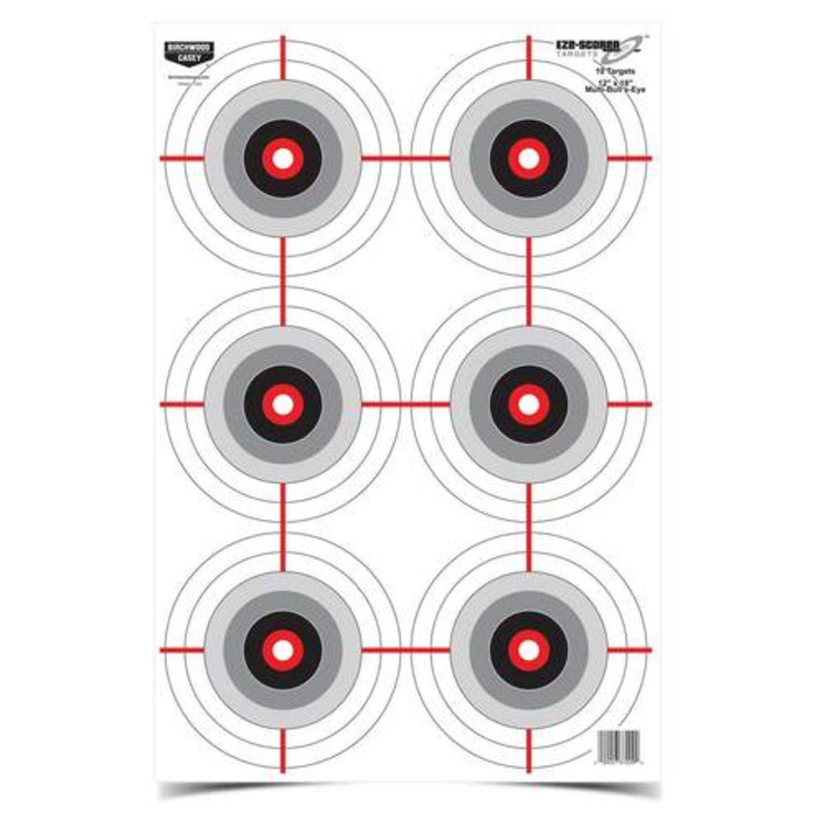 BIRCHWOOD CASEY Eze-Scorer Multiple Bull's-Eye Paper Targets