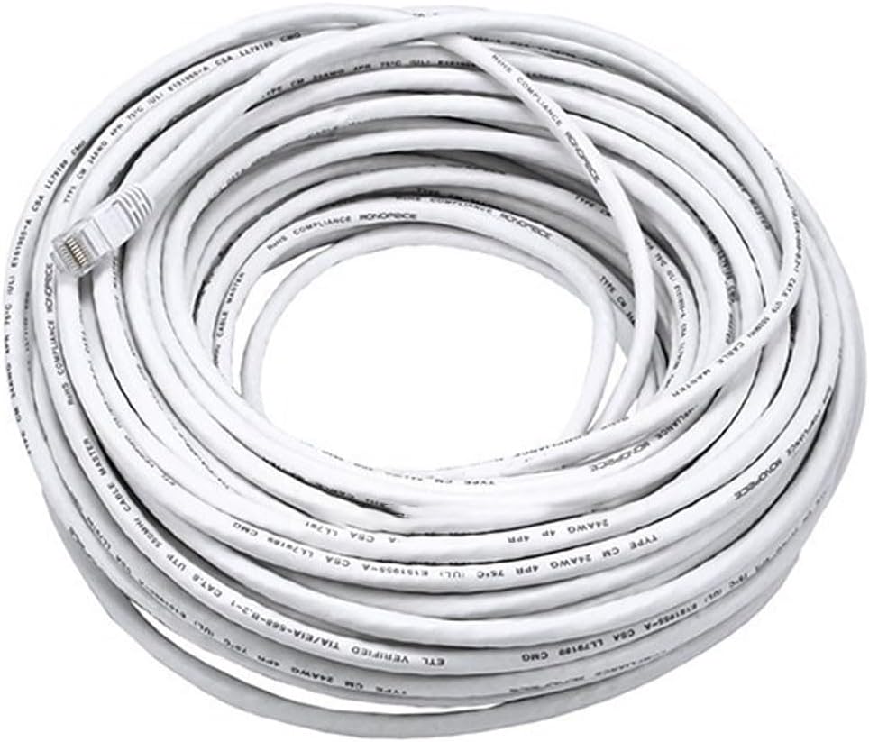 Monoprice Cat6 24AWG UTP Ethernet Patch Cable - Snagless RJ45, 550MHz, Pure Bare Copper