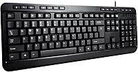 Adesso AKB-132PB Multimedia Desktop Keyboard, Black