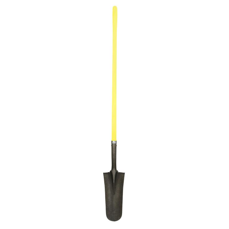 Nupla SS14L-E Ergo Power Sharp Shooters Drain Spade, 14" Hollow Back Blade, Ergo Grip, 16 Gauge, 48" Long Handle,72091