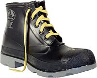 ONGUARD POLYGOLIATH 6" Steel Toe Work Boot - Size 7, Black, Polyurethane Upper, Cleated Sole