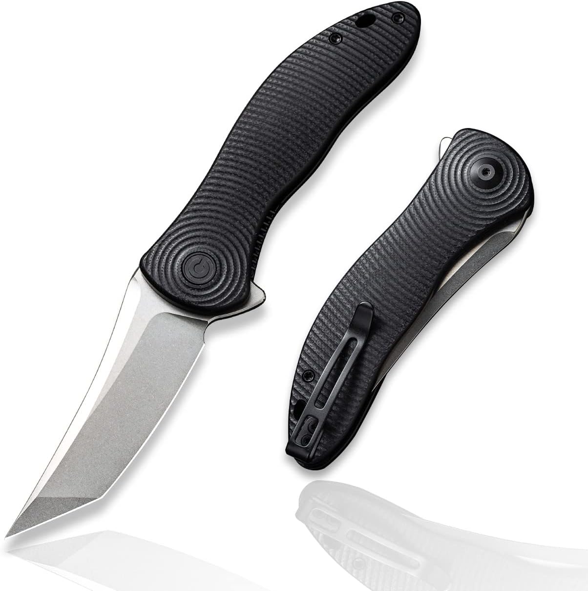 CIVIVI Synergy3 Pocket Knife - 3.24 Nitro-V Stonewashed Black G10