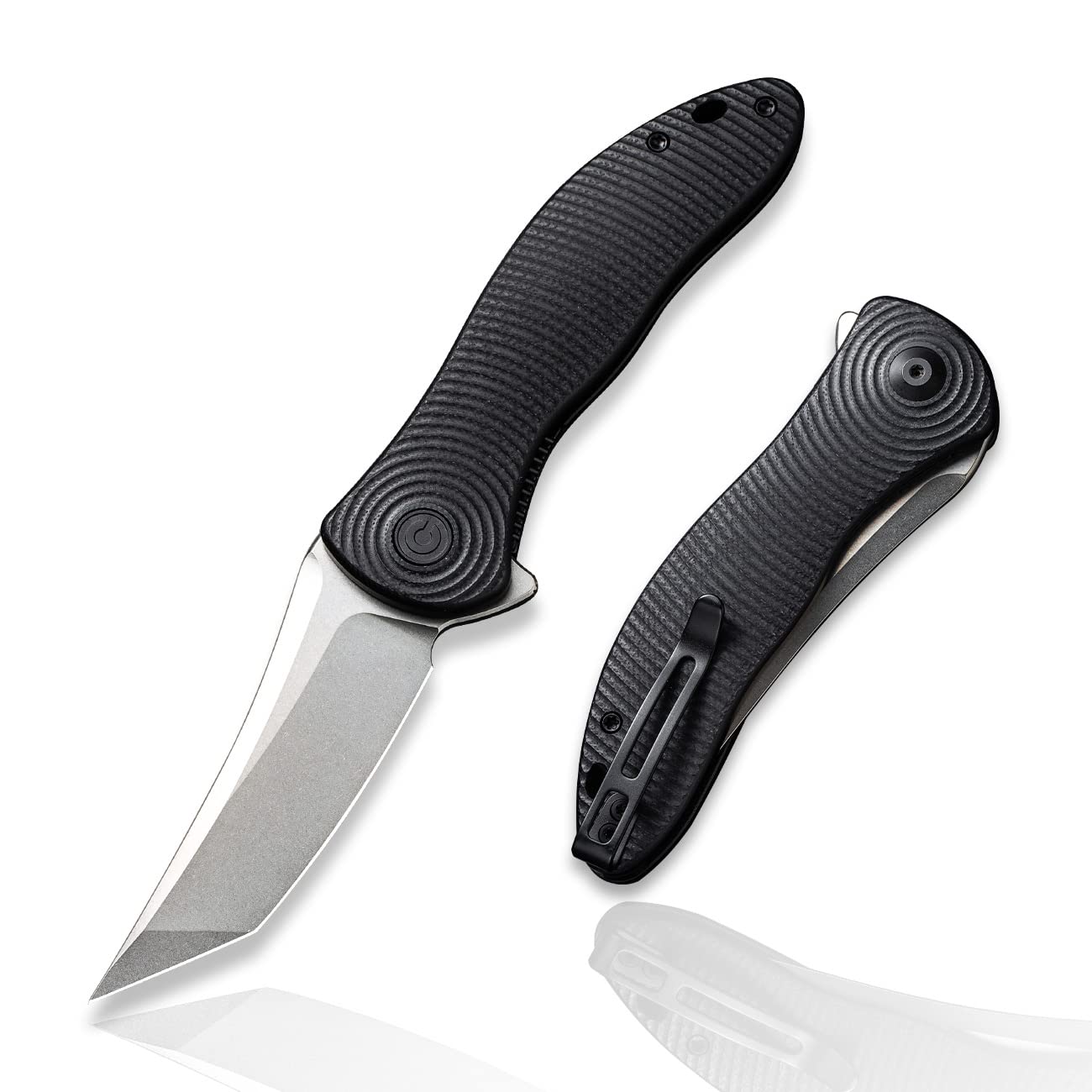CIVIVI Synergy3 Pocket Knife - 3.24 Nitro-V Stonewashed Black G10