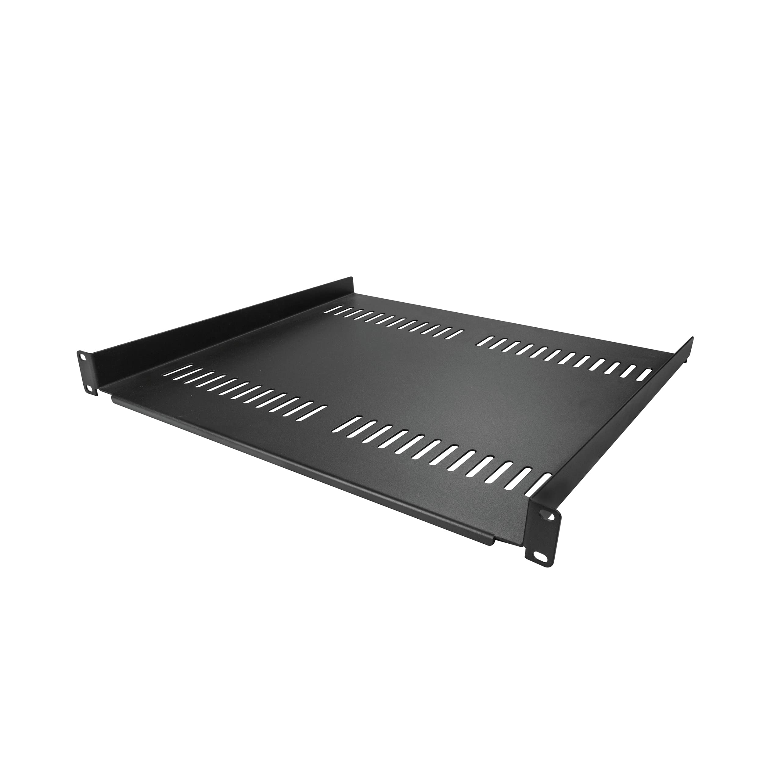 StarTech.com 1U Server Rack Shelf - Universal Vented Rack Mount Cantilever Tray for 19" Network Equipment Rack - 44LB/20KG