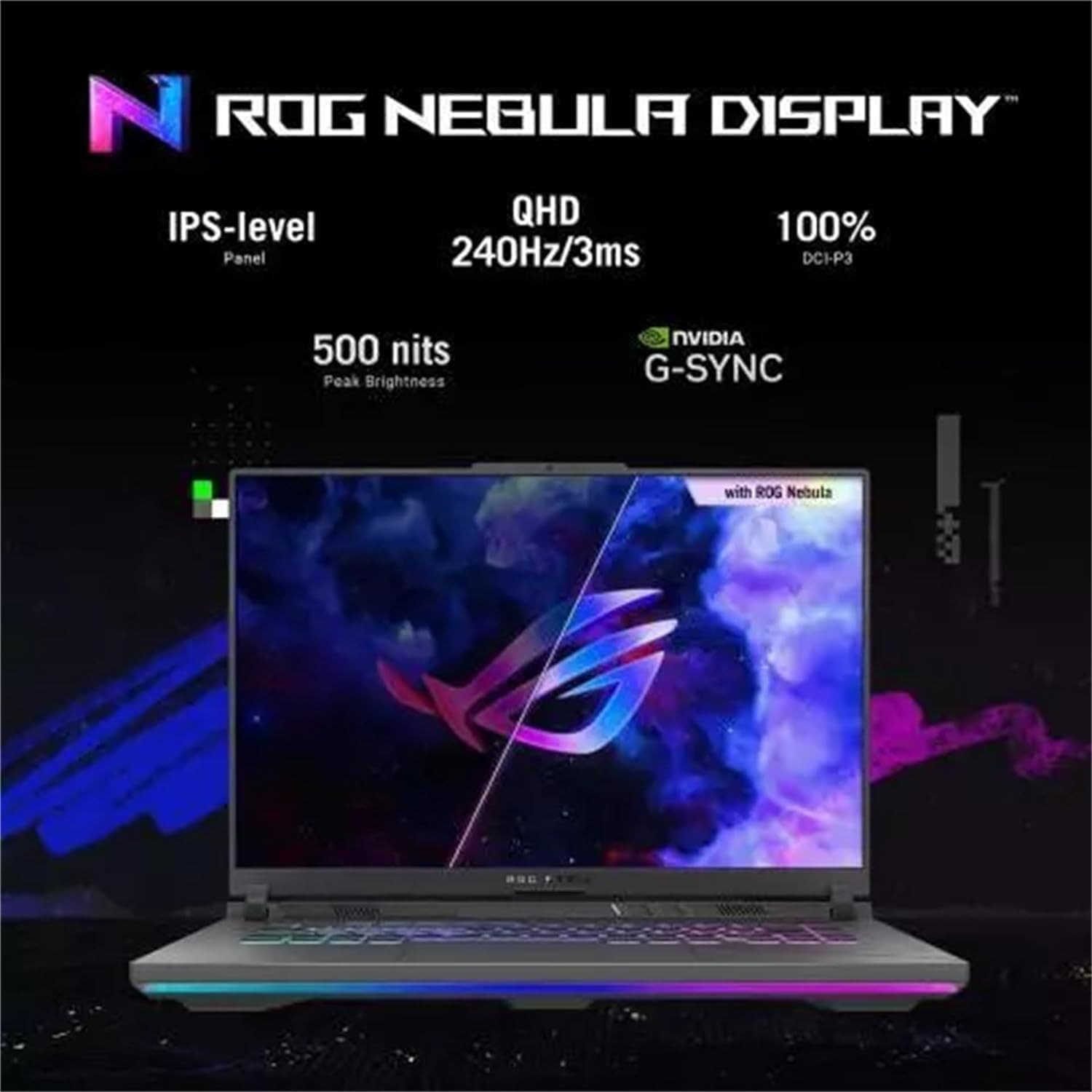 ASUS ROG Strix G16 16" 240Hz Gaming Laptop Intel-i9-14900HX(24 cores), NVIDIA GeForce RTX 4060, 64GB DDR5 RAM, 2TB SSD