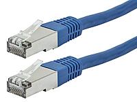 Monoprice Cat6A Blue Double-Shielded (S/FTP) 26AWG Pure Bare Copper Molded RJ45 Patch Cable