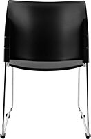 National Public Seating 8800 Series Plastic Cafetorium Chair 21.75" x 20" x 30.5"- Black