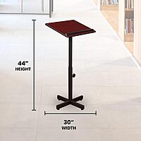 Oklahoma Sound Portable Presentation Lectern, Mahogany