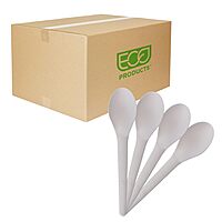 ECO-PRODUCTS Plantware CPLA Compostable Cutlery, Case of 1000