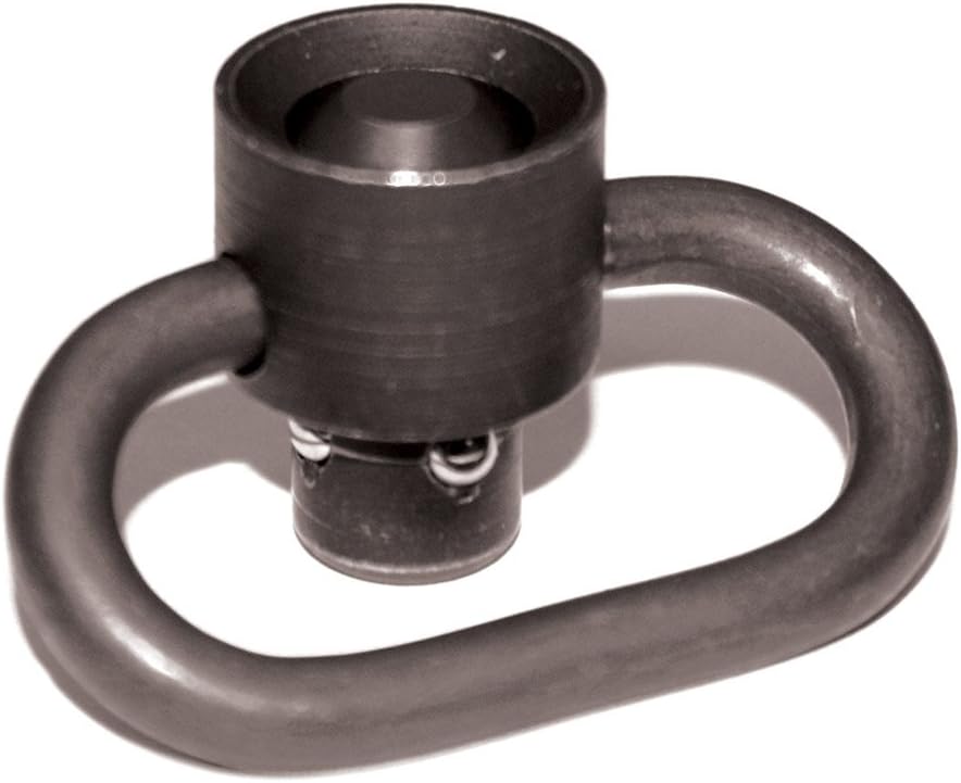 Midwest Gloves Industries Quick Detach Sling Swivel Heavy Duty Flush Push Button , Black