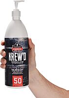 Ergodyne KREW'D SPF 50 Sunscreen Lotion, Broad Spectrum, Water-Resistant