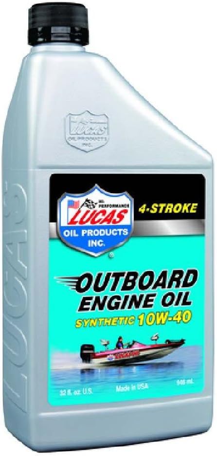 Lucas Oil Synthetic SAE 10W-40 Outboard Engine Oil
