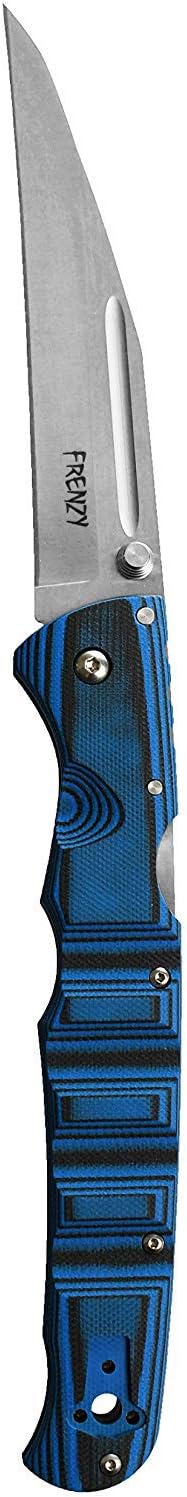 COLD STEEL Frenzy II 5.5" S35VN Razor-Sharp Blade 6.75" G-10 Handle Everyday Carry Tactical Folding Knife with Tri-Ad