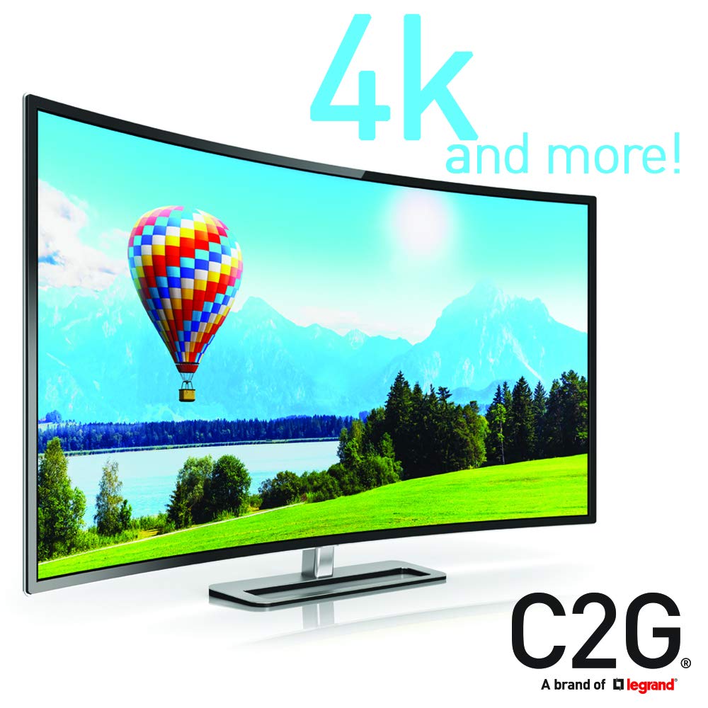 C2G High Speed HDMI Cable with Ethernet, 4K 60Hz