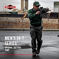 TRU-SPEC 24-7 Original Tactical Pants for Men - Water-Resistant Cargo Work Pants with Concealed Carry and Knee Pad Openings