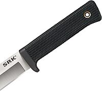 COLD STEEL SRK 6" CPM 3V Clip Point Razor-Sharp Blade 4.75" Kray-Ex Durable Handle Tactical Fixed Blade Knife withSecure-Ex