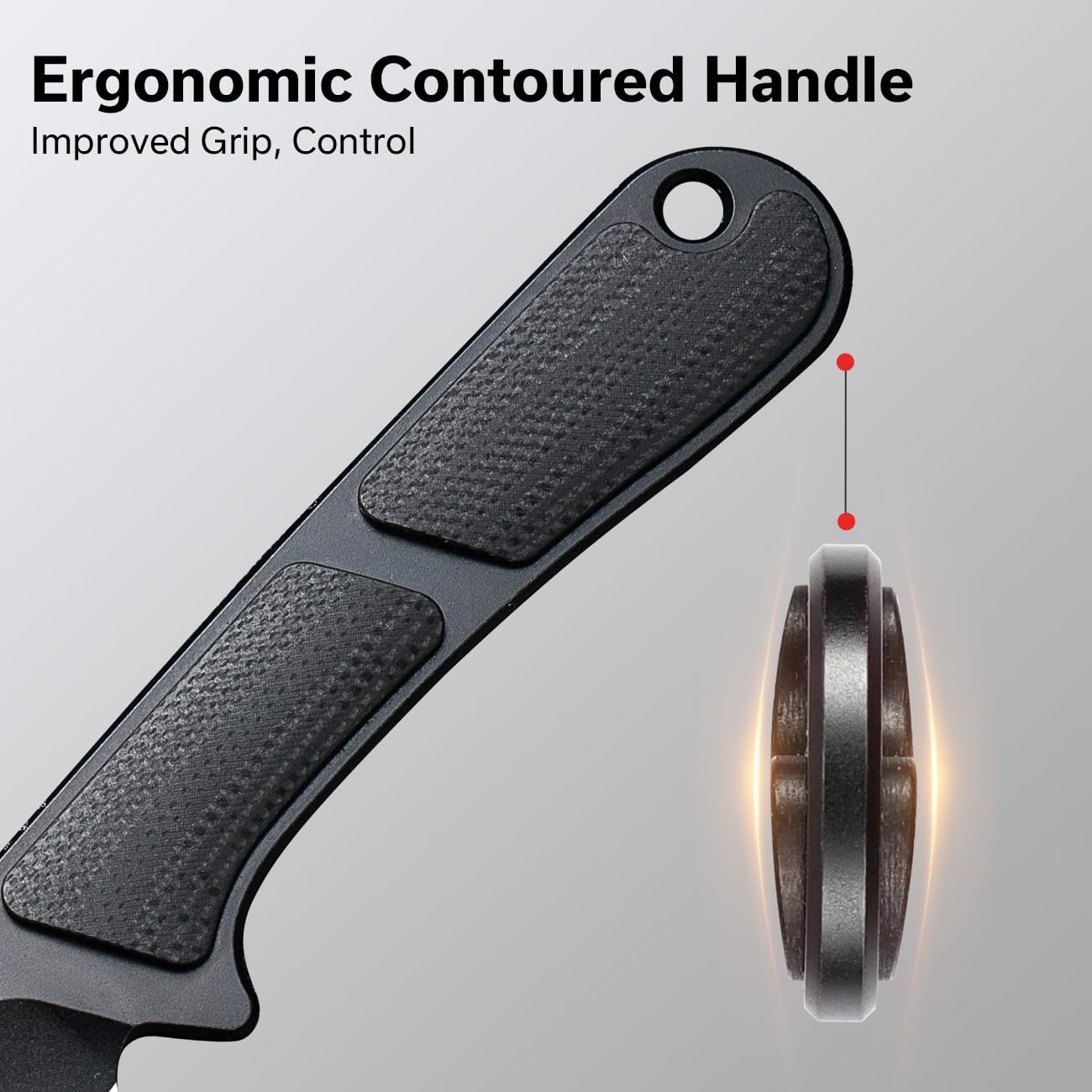 CIVIVI Mini Elementum Fixed Blade Knife with Kydex Sheath and Chain