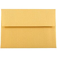 JAM PAPER Metallic Invitation Envelopes - Gold Stardream - 25/Pack