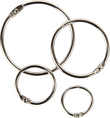 Office Depot® Brand Loose-Leaf Rings, Assorted Sizes, Pack Of 20
