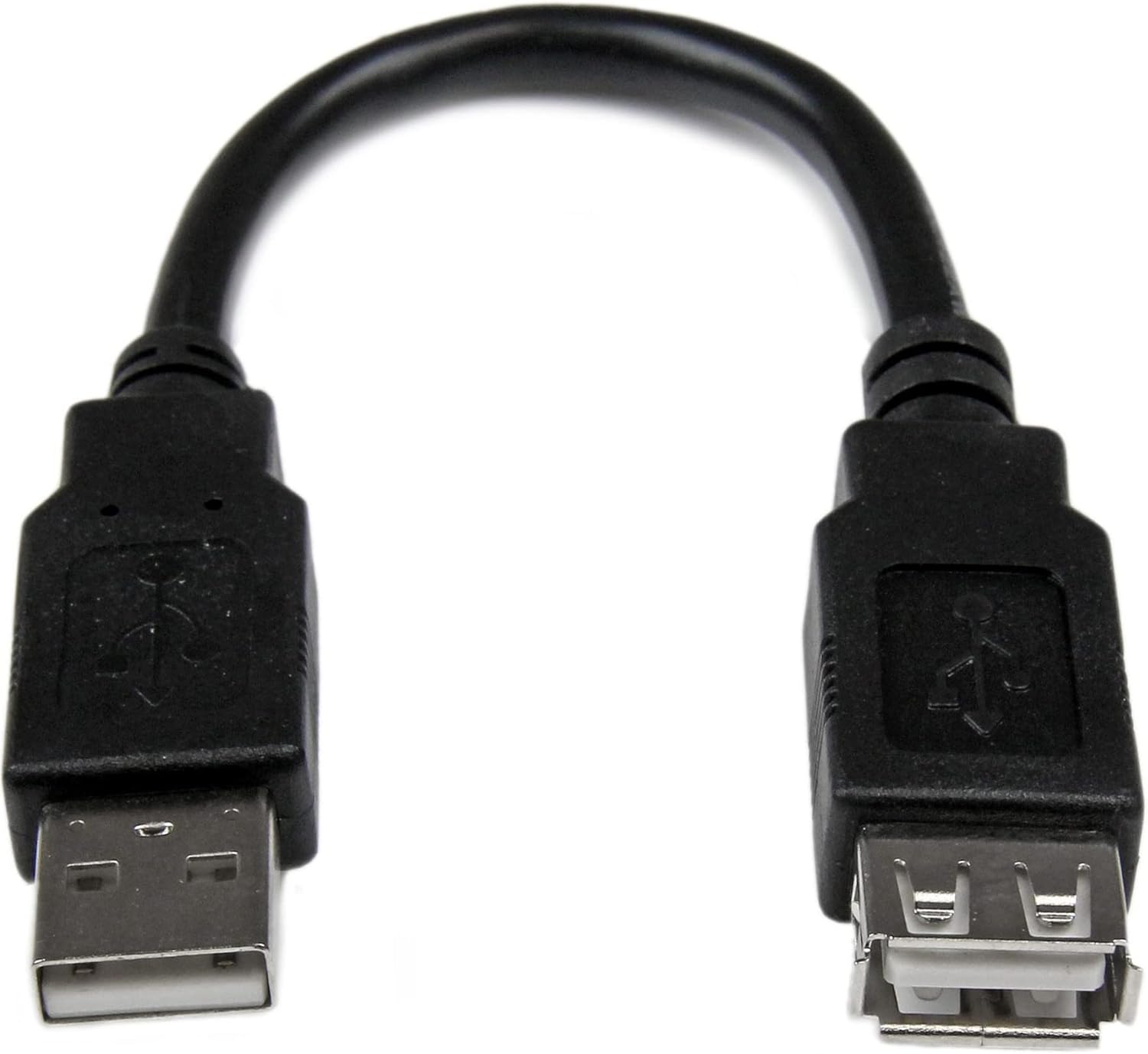 StarTech.com 6in USB 2.0 Extension Adapter Cable A to A - M/F - Extends the your current USB device cable by 6 inches