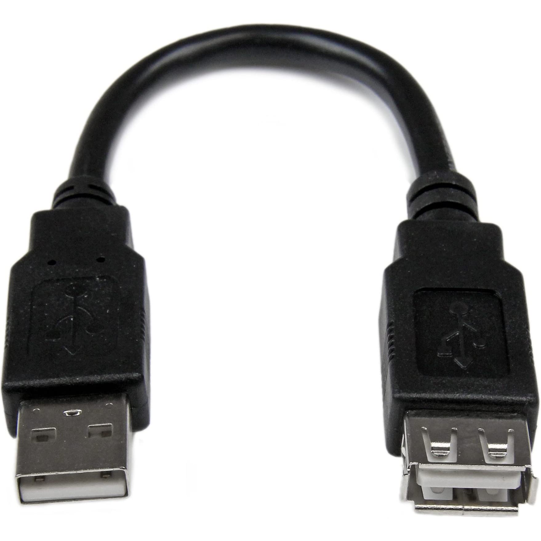 StarTech.com 6in USB 2.0 Extension Adapter Cable A to A - M/F - Extends the your current USB device cable by 6 inches