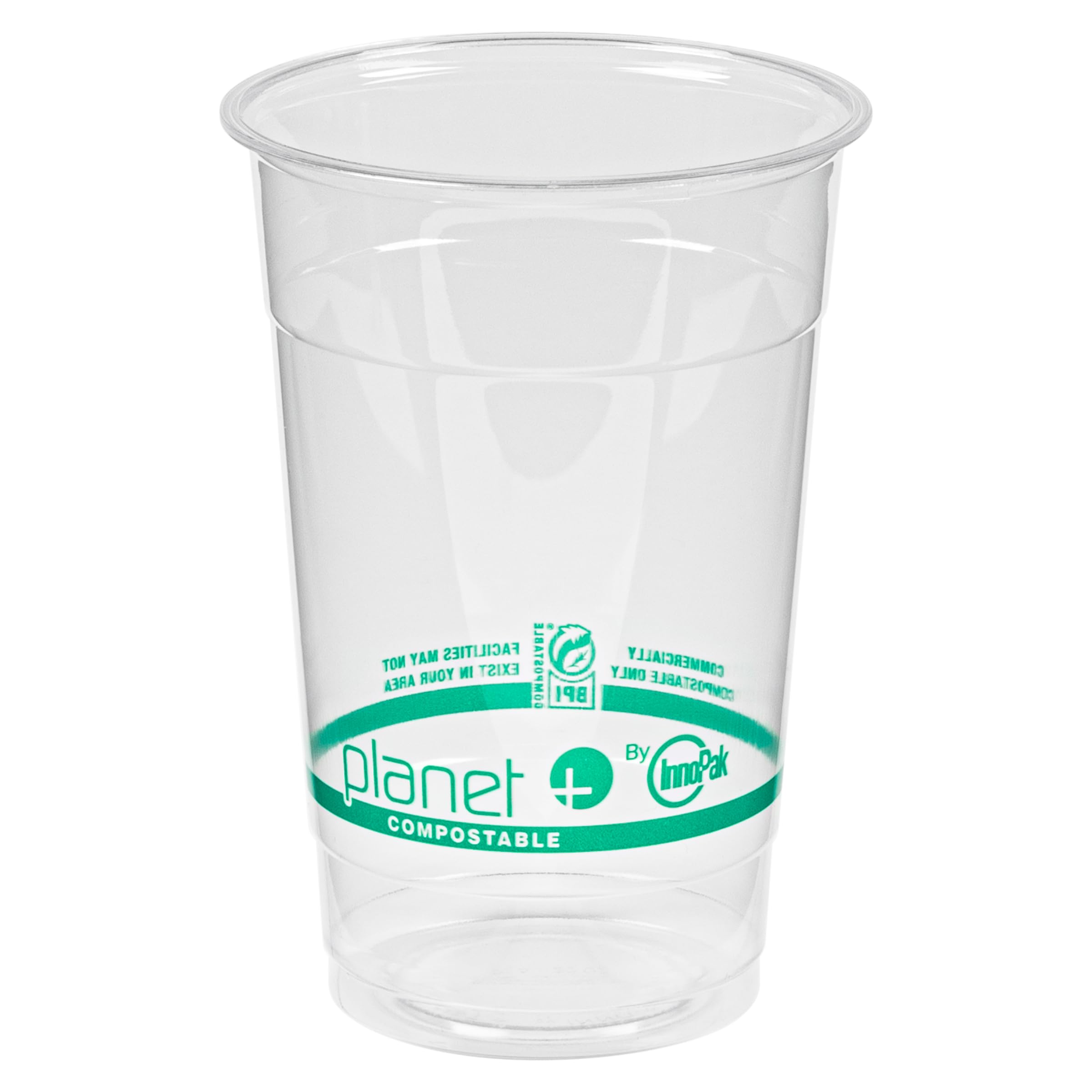 Planet + 100% Compostable PLA Clear Cold Cup, 20-Ounce, 1000-Count Case