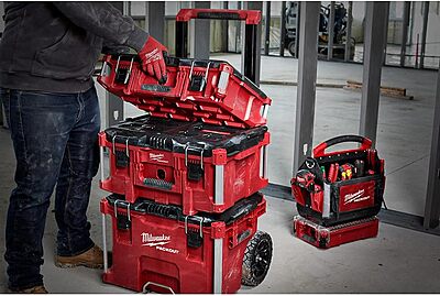 Milwaukee Electric Tool 48-22-8424 Pack out Tool Box, 22" , Red