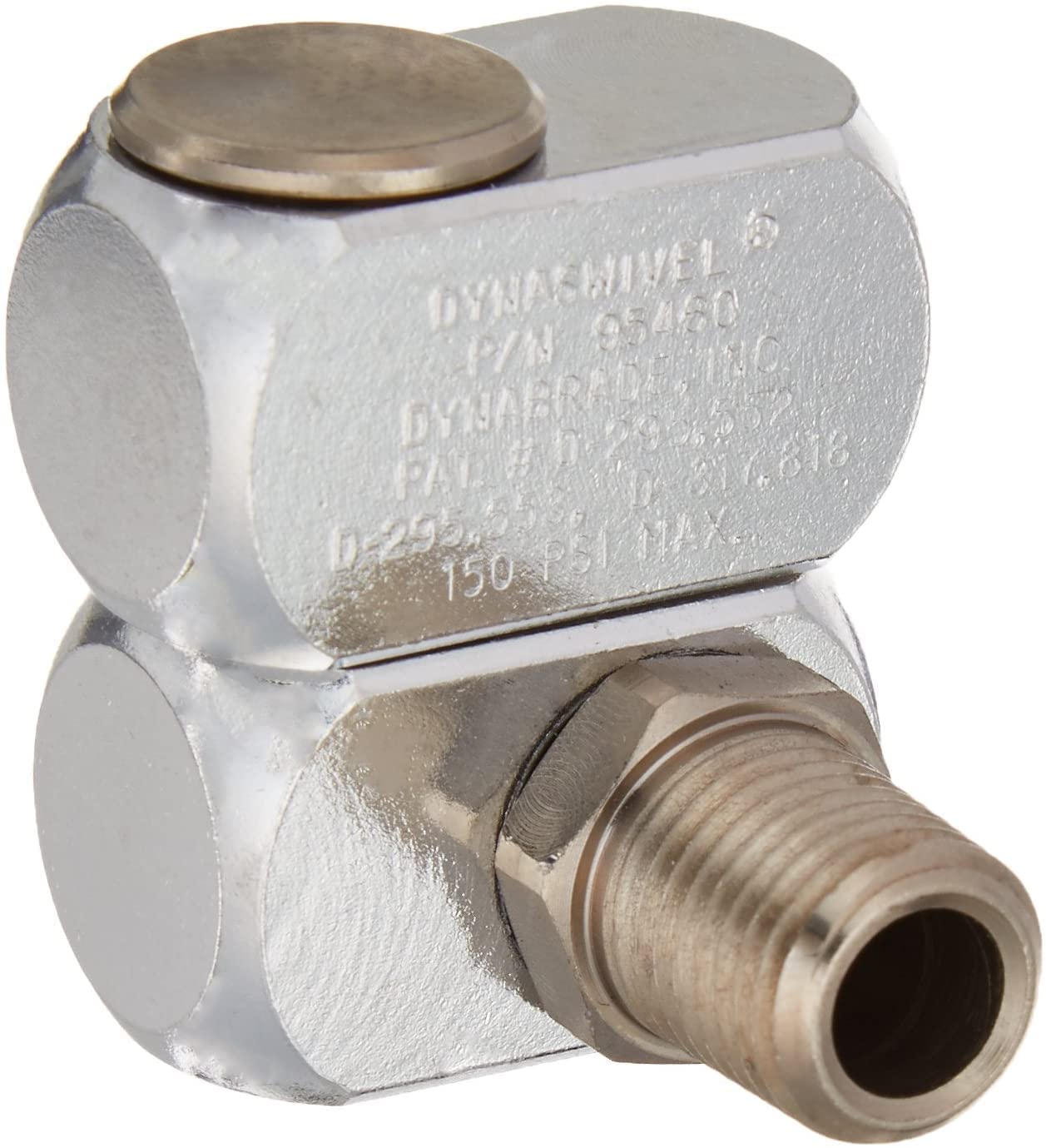Dynabrade (95460) 1/4" NPT Original Aluminum Dynaswivel | Air Line Accessory, Improves Maneuverability