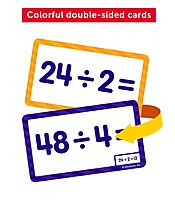 Scholastic Division Flash Cards, 6-5/16inH x 3-7/16inW, Pack Of 56 Cards