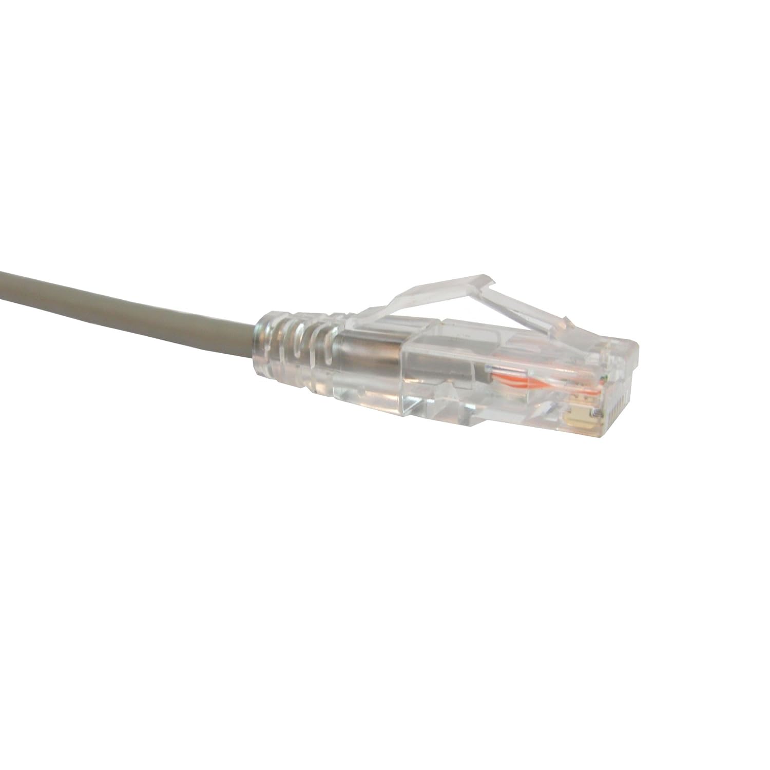 Unirise Usa Clearfit Slim Cat6 Patch Cable, Snagless, Gray, 5ft CS6-05F-GRY