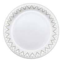 Highmark Disposable 6-3/4in Printed White Paper Plates - Pack of 125