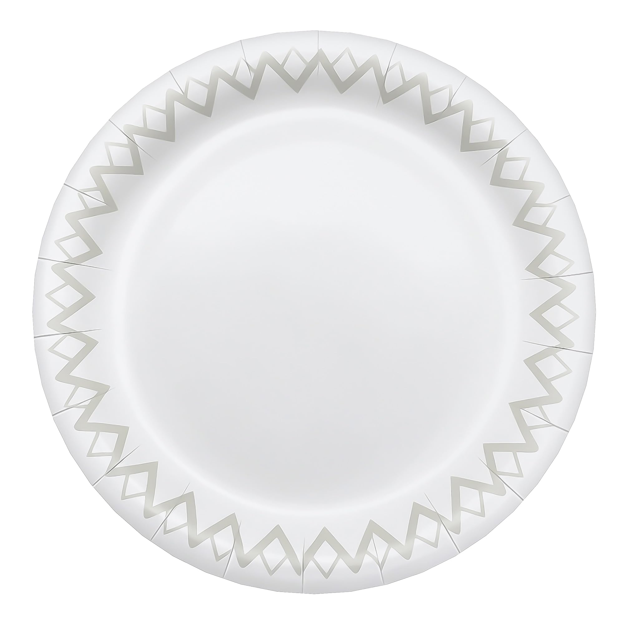 Highmark Disposable 6-3/4in Printed White Paper Plates - Pack of 125