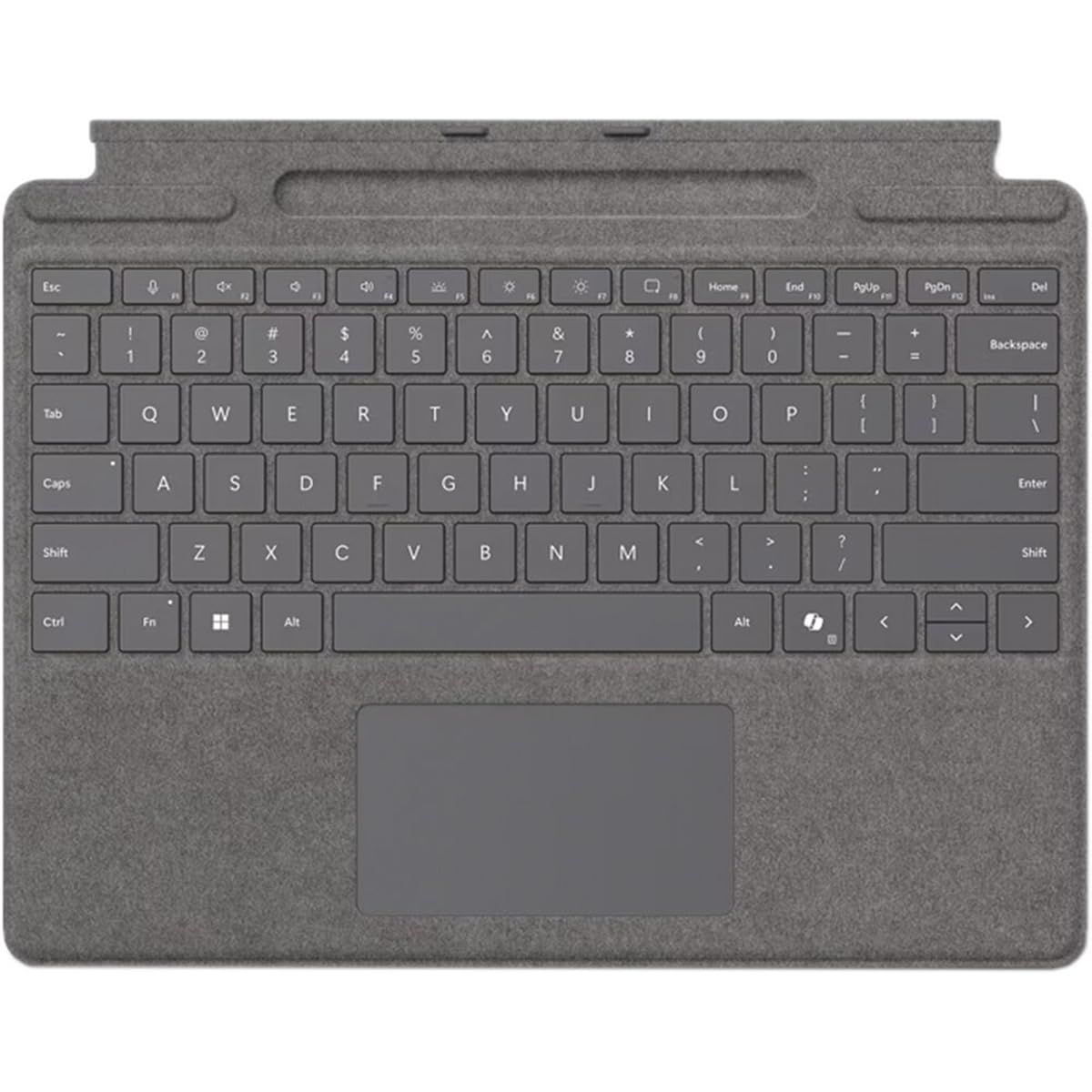 Microsoft Keyboard/Cover Case Microsoft Surface Pro 10, Surface Pro 8, Surface Pro 9, Surface Pro X Tablet - Platinum