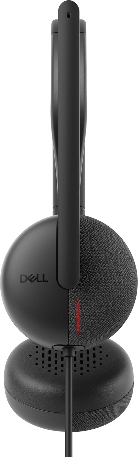 Dell Wired Headset - WH3024 - Microsoft Teams Certification - Stereo - USB Type C - Wired - 20 Hz to 20 kHz - WH3024DWW
