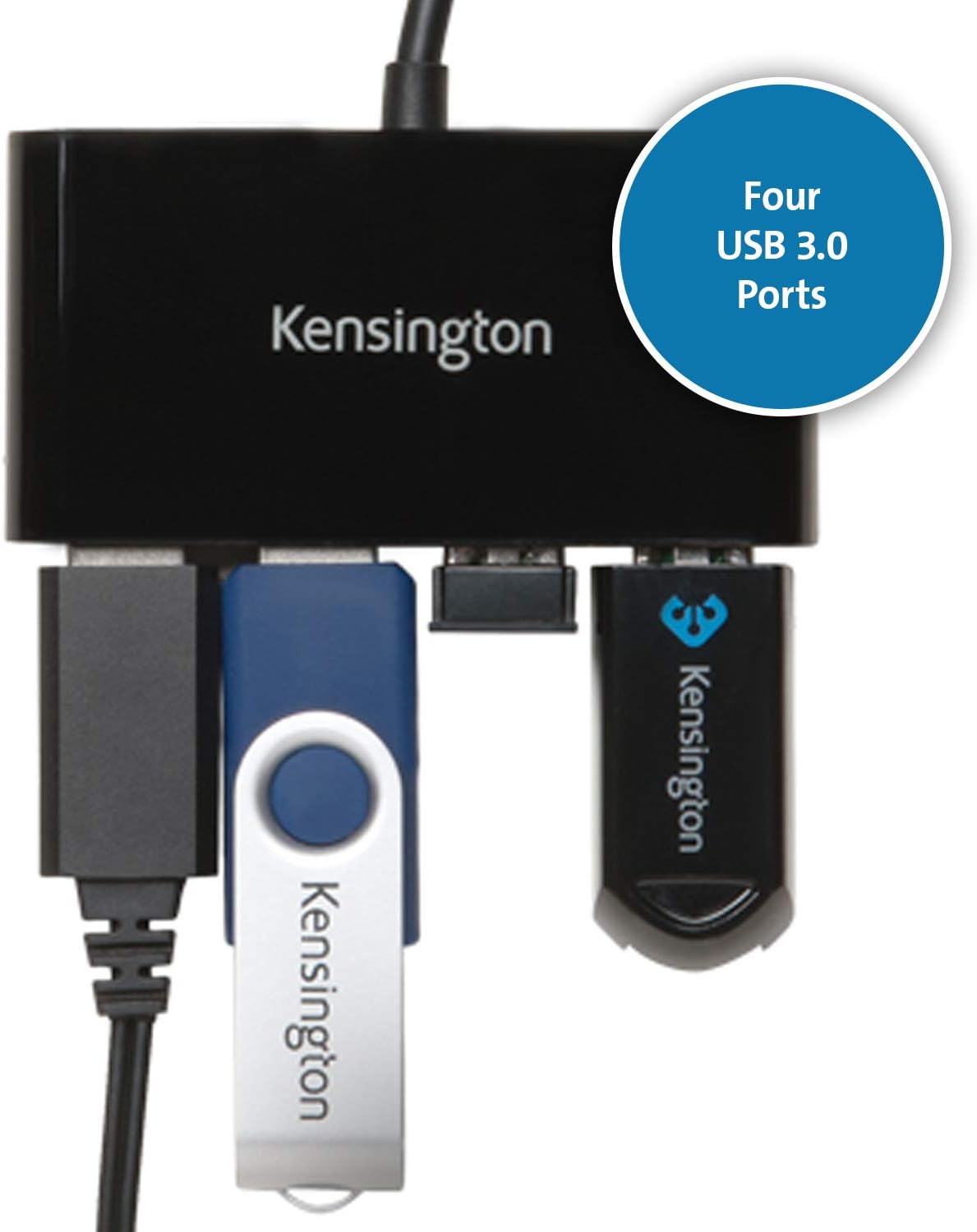 Kensington K39121WW UH4000 USB 3.0 4-Port Hub