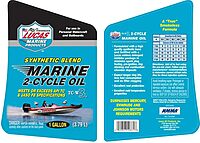 Lucas Oil Synthetic Blend 2-Cycle Marine Oil TC-W3