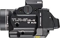 Streamlight 69477 TLR-8 HL-X G sub USB 1000-Lumen Weapon Rail-Mounted Rechargeable Tactical Flashlight with Integrated Green