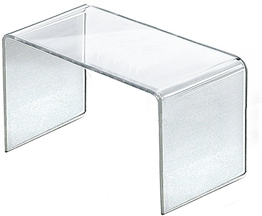 Azar Displays Clear Acrylic Riser Displays (4-Pack)