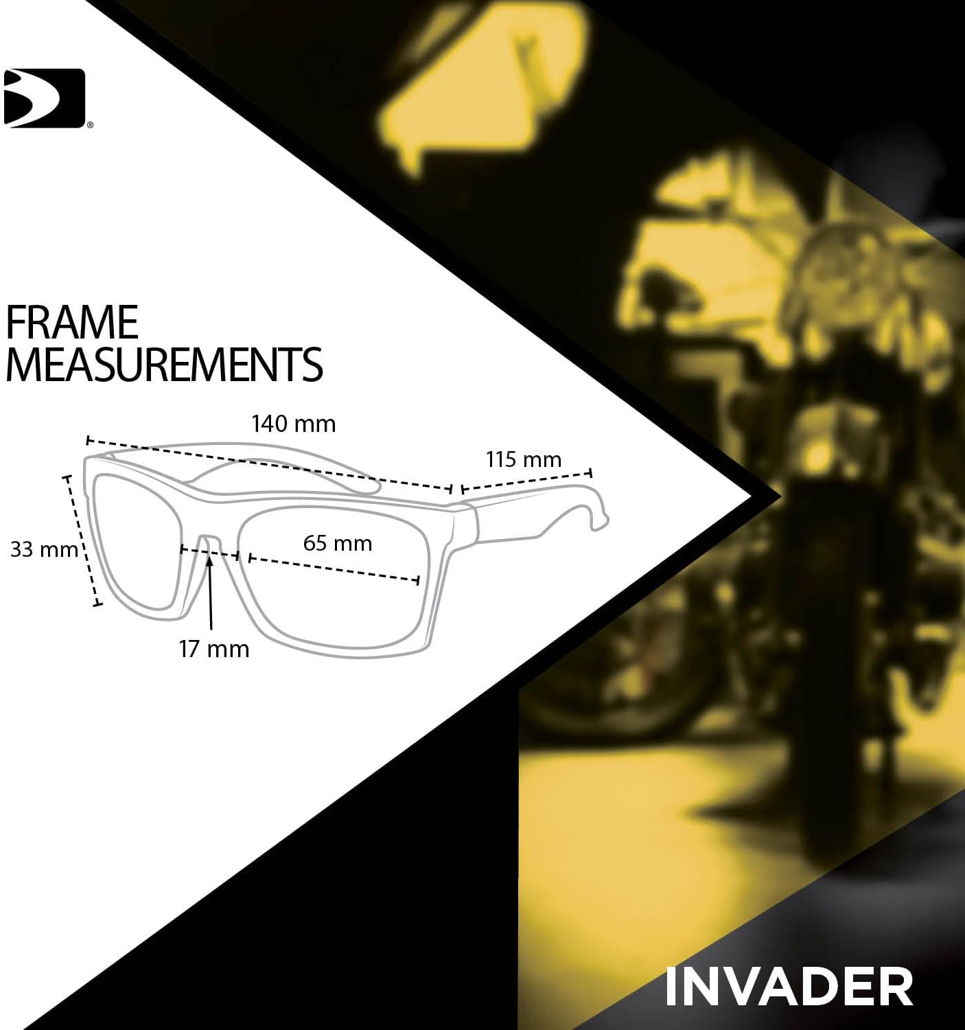 Bobster ® Invader, Gloss Black Frame, Clear Photochromic Lens