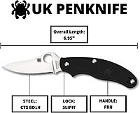 SPYDERCO UK Penknife Lightweight Slip-Joint Pocket Knife