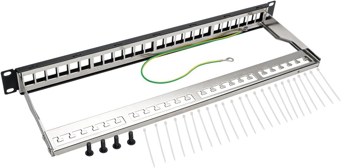 Tripp Lite 1U Rack-Mount Blank Keystone/Multimedia Patch Panel