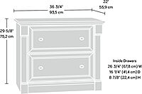 Sauder Palladia 2-Drawer Lateral File Cabinet