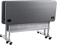 National Public Seating, 24x60 Flip-N-Store Training Table, Charcoal, Height 29.5 in, Model# BPFT-2460-20