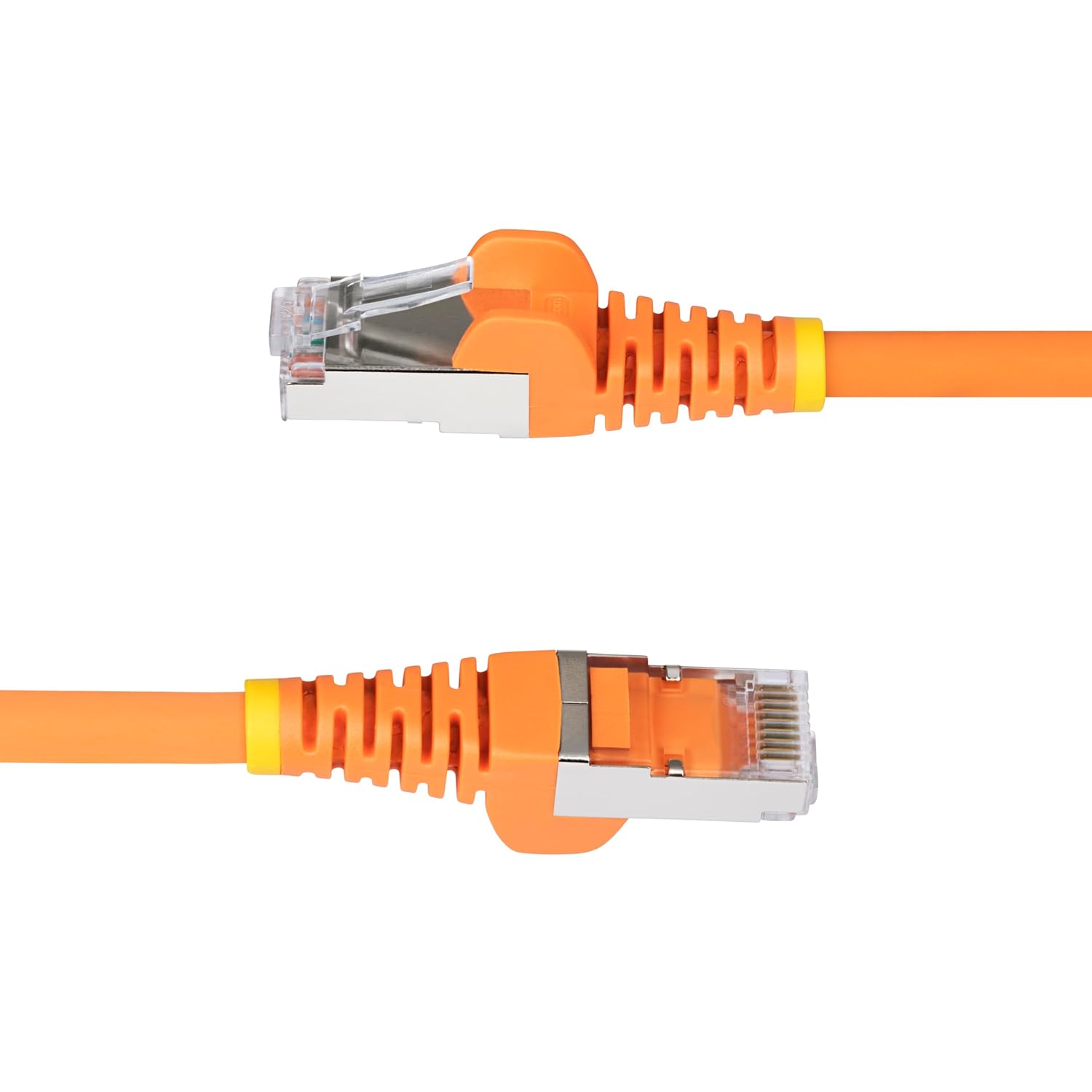 StarTech.com 25ft Orange CAT6a Ethernet Cable, Snagless RJ45, 10GbE, 100W PoE++, S/FTP, 500MHz, 27AWG Pure Bare Copper, LSZH