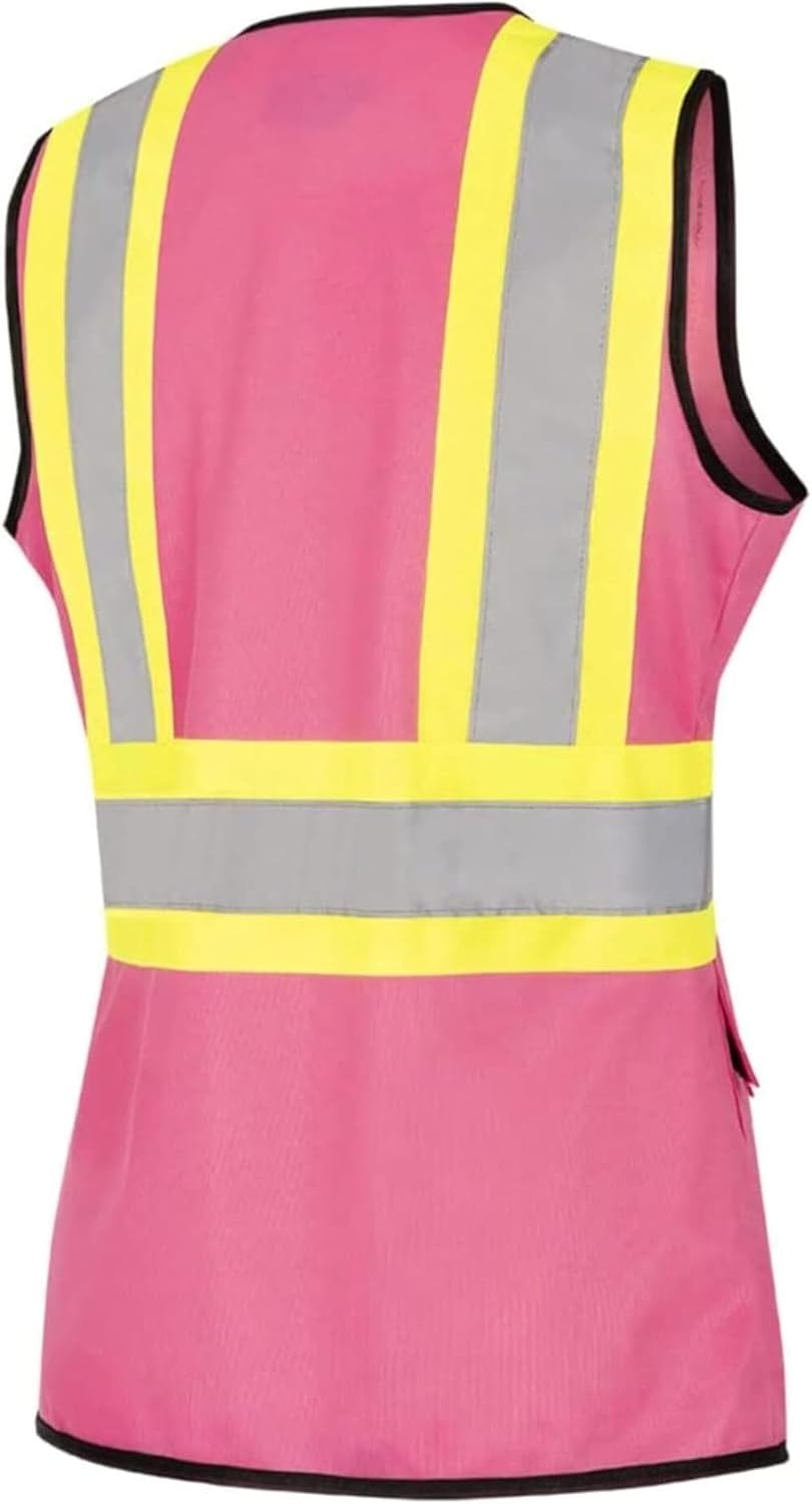 Pioneer Safety Vest for Women With Pockets - Hi-Vis Reflective Tape
